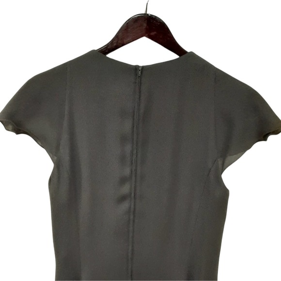 Vtg Giorgio Armani Le Collezioni Grey Maxi Dress Size 10 - Picture 3 of 15